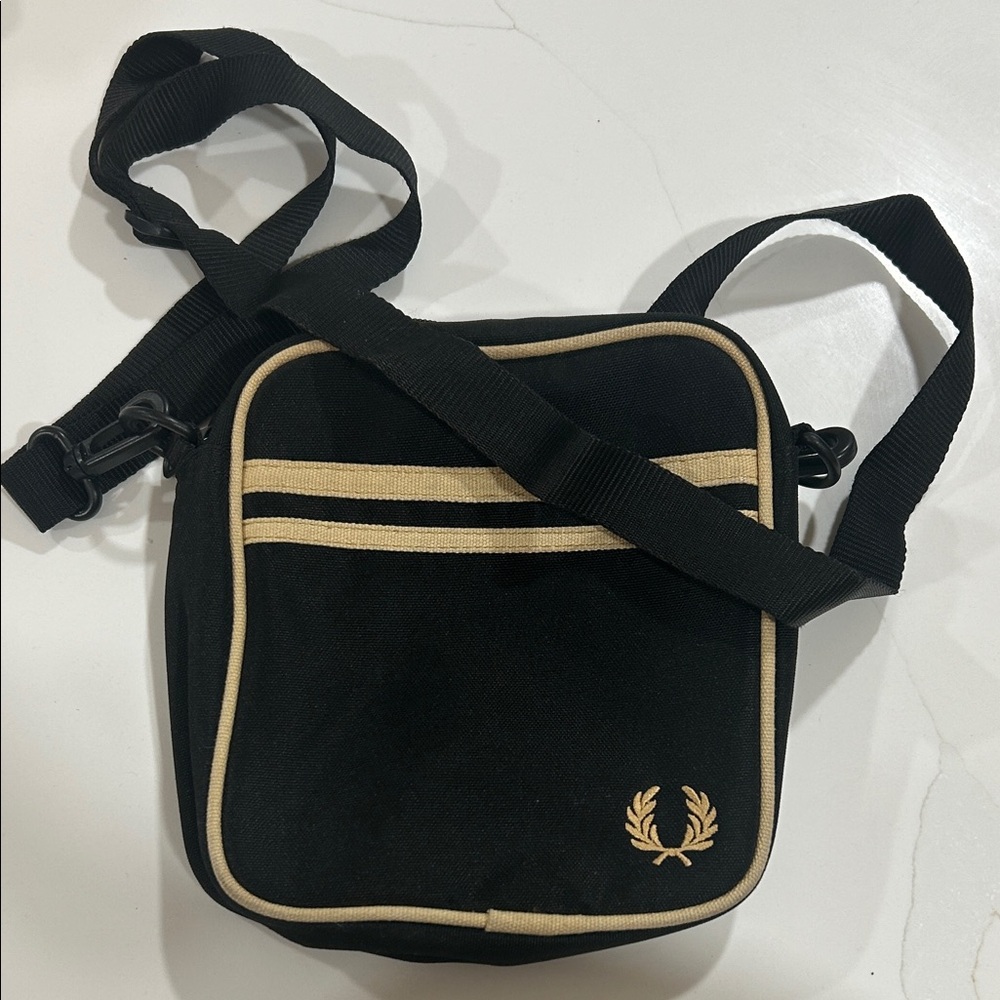 Black and Tan Crossbody Bag